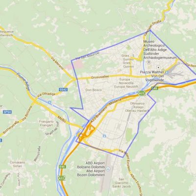 La dimensione di Bolzano rispetto a quella delle capitali mondiali