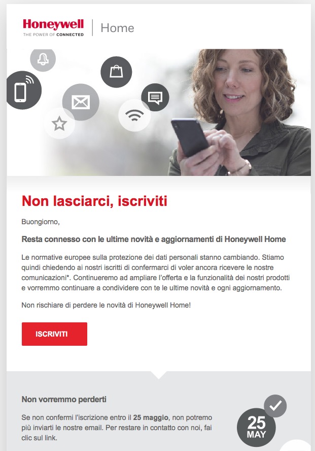 GDPR iscrizione alle newsletter e double OPT-IN