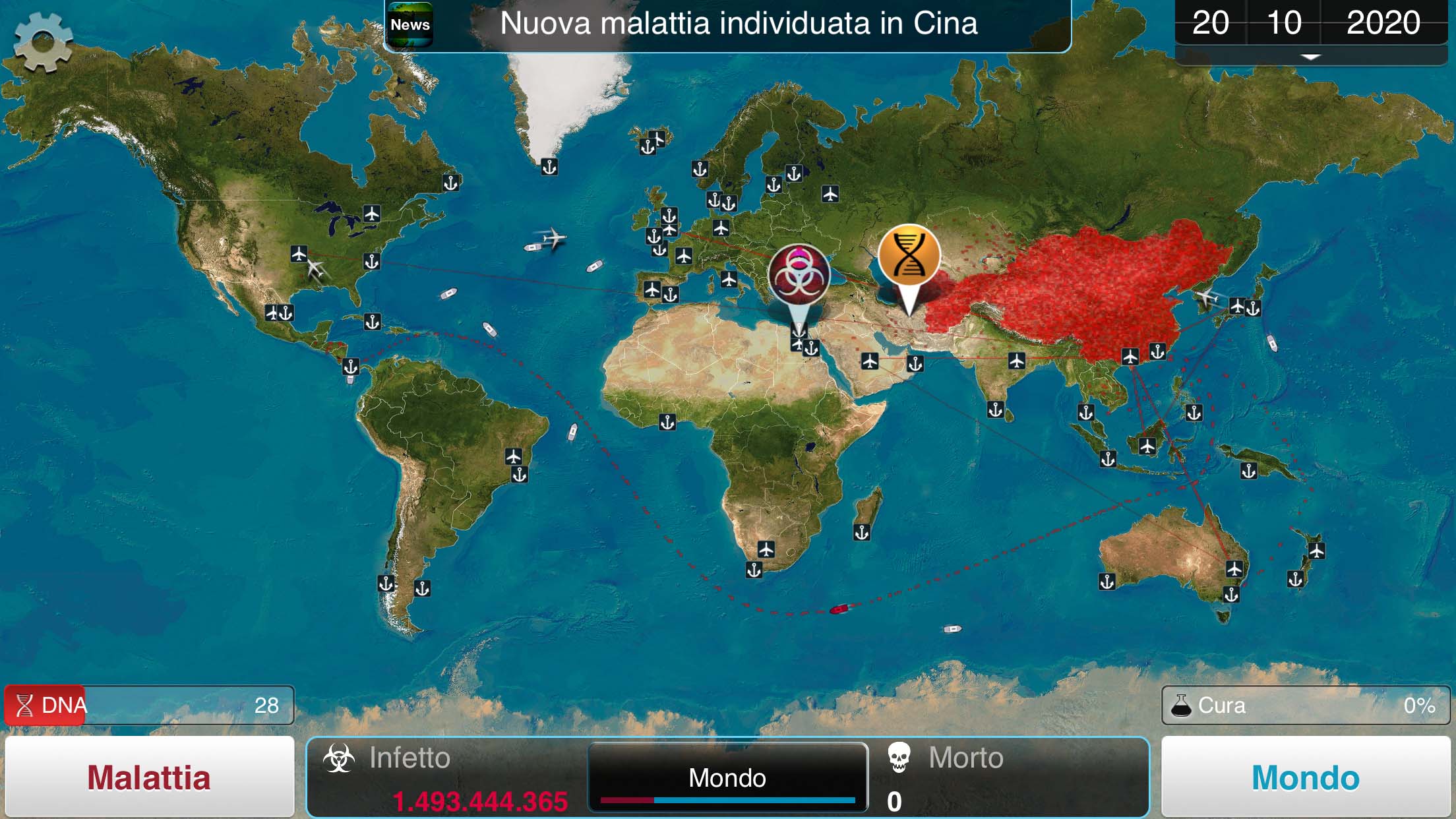 Coronavirus e il gioco Plague Inc. - realtà vs. fantasia