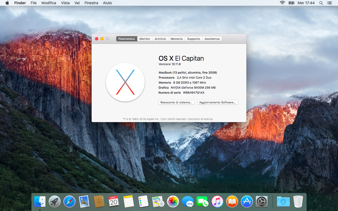 Installare El Capitain su un vecchio Mac